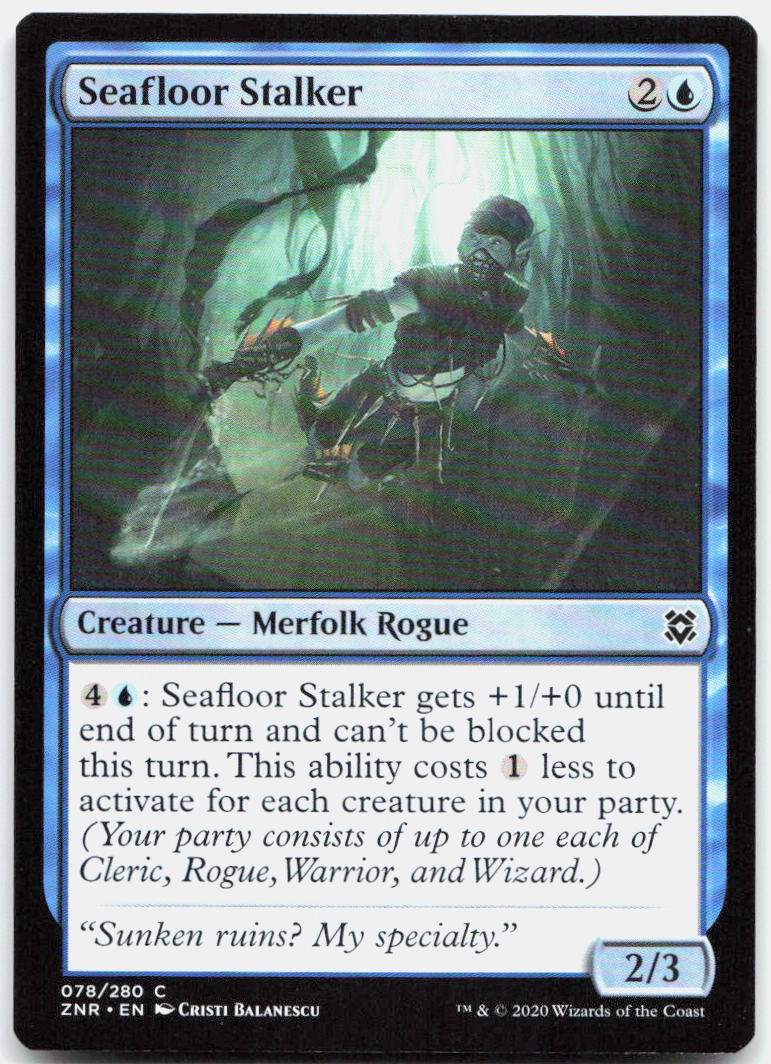 Seafloor Stalker NM C Zendikar Rising 78