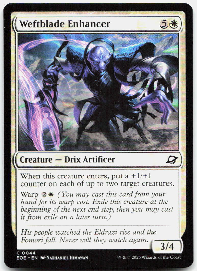 Weftblade Enhancer NM C Edge of Eternities 44