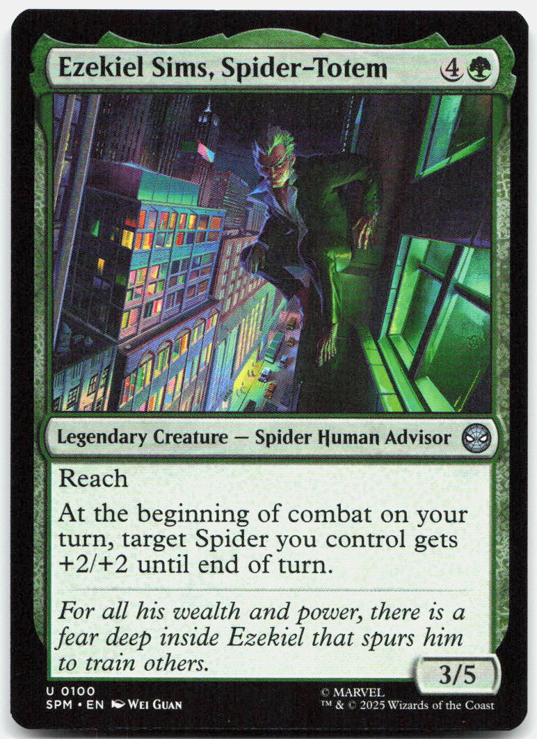 Ezekiel Sims, Spider-Totem NM U Marvel's Spider-Man 100