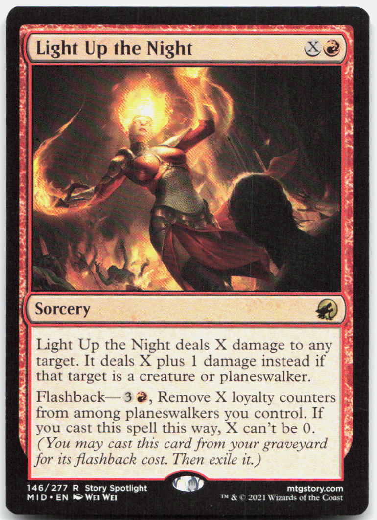 Light Up the Night NM R Innistrad: Midnight Hunt 146