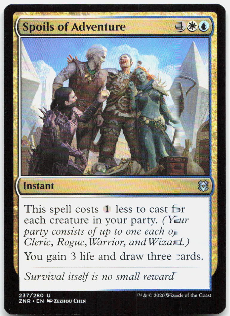Spoils of Adventure NM U Zendikar Rising 237