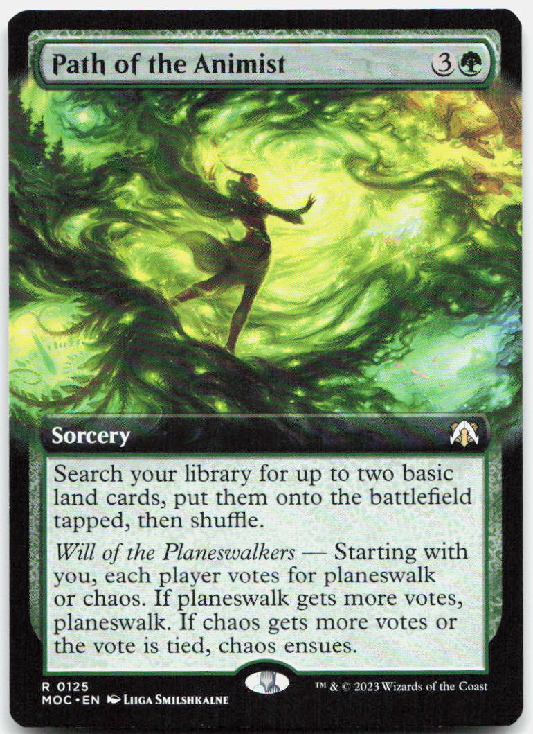 Path of the Animist (Extended Art) NM R Commander: March of the Machine 125
