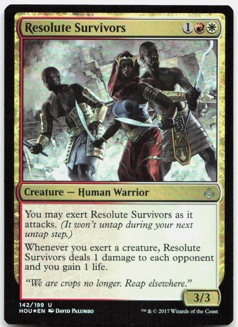 Resolute Survivors NM Foil U Hour of Devastation 142