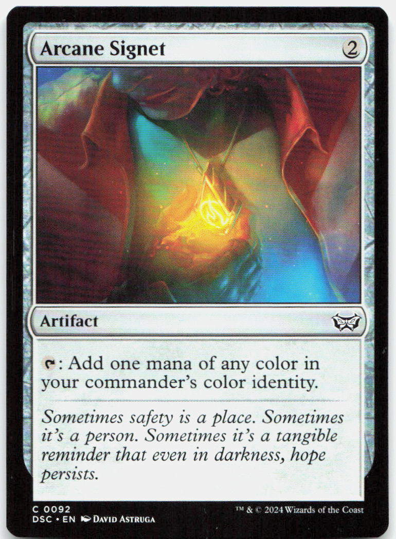 Arcane Signet NM C Commander: Duskmourn: House of Horror 92