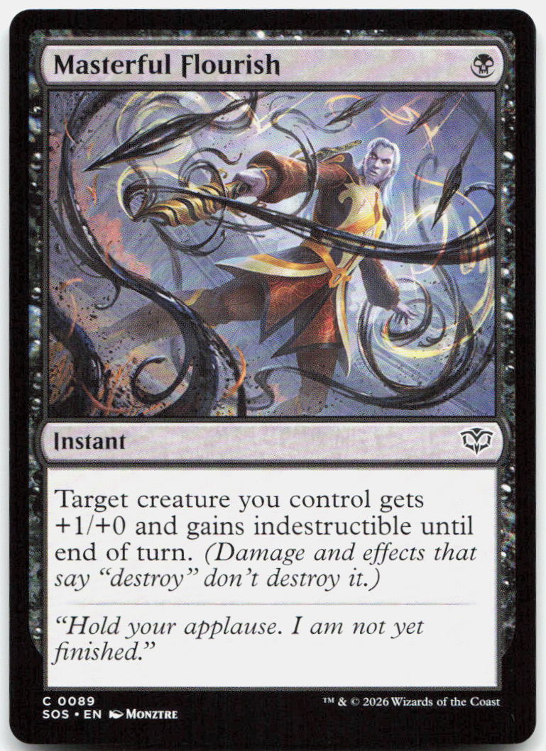 Masterful Flourish NM C Secrets of Strixhaven 89