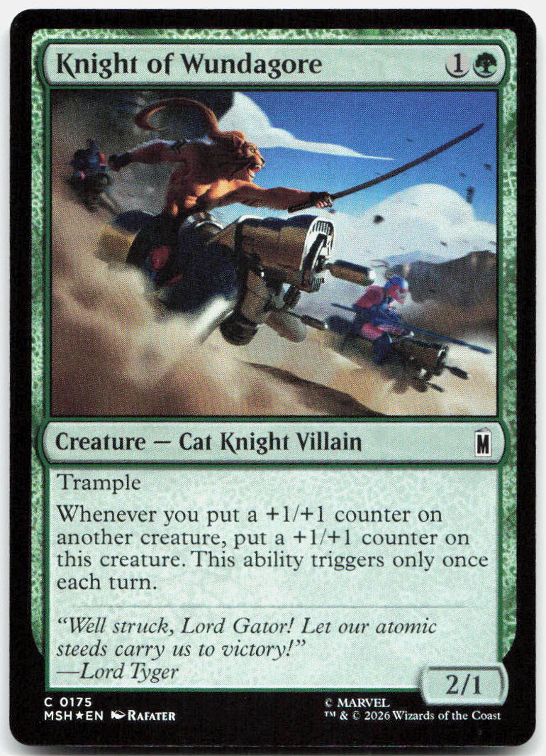 Knight of Wundagore NM Foil C Marvel Super Heroes 175