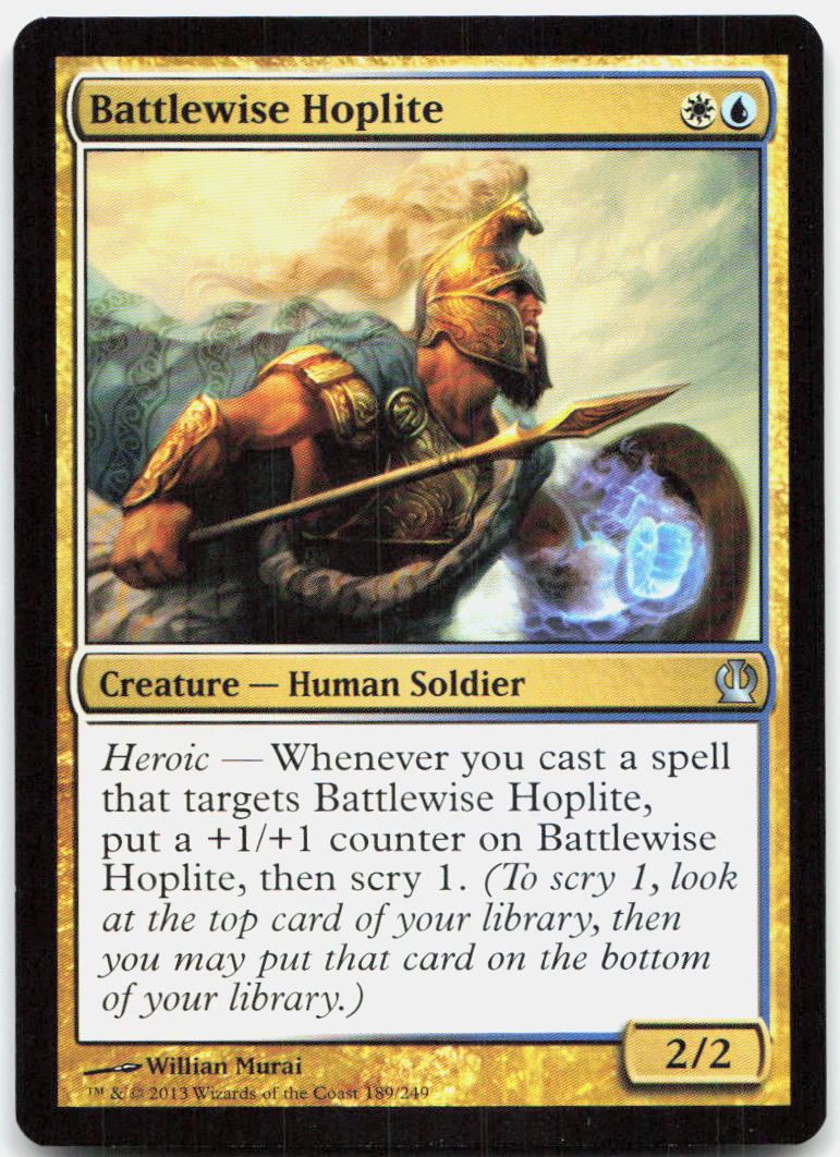 Battlewise Hoplite NM U Theros 189