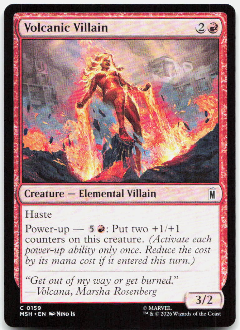 Volcanic Villain NM C Marvel Super Heroes 159