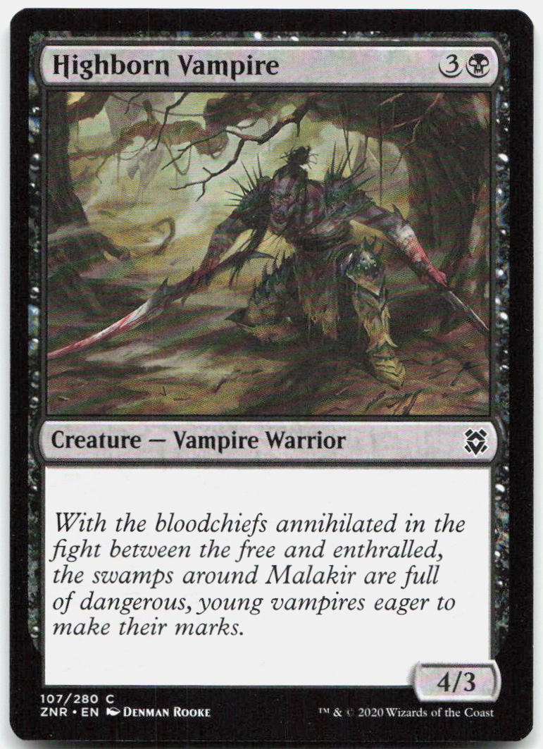 Highborn Vampire NM C Zendikar Rising 107
