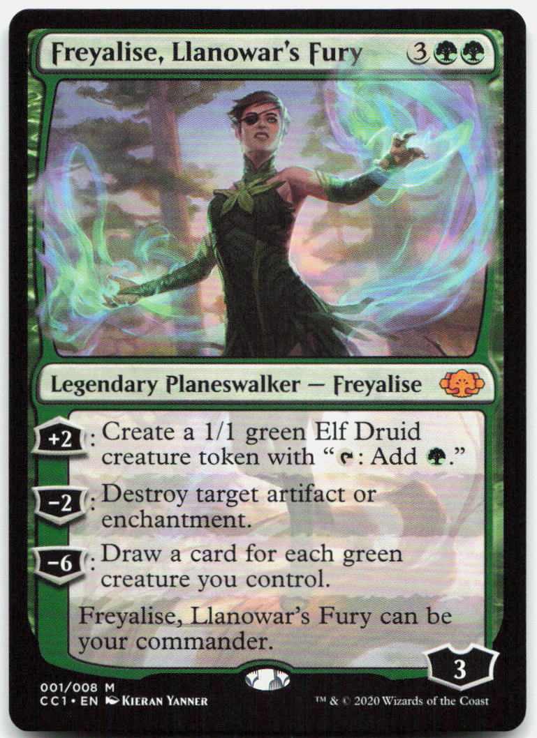 Freyalise, Llanowar's Fury NM M Commander Collection: Green 1