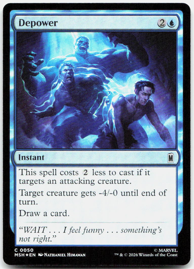 Depower NM Foil C Marvel Super Heroes 50