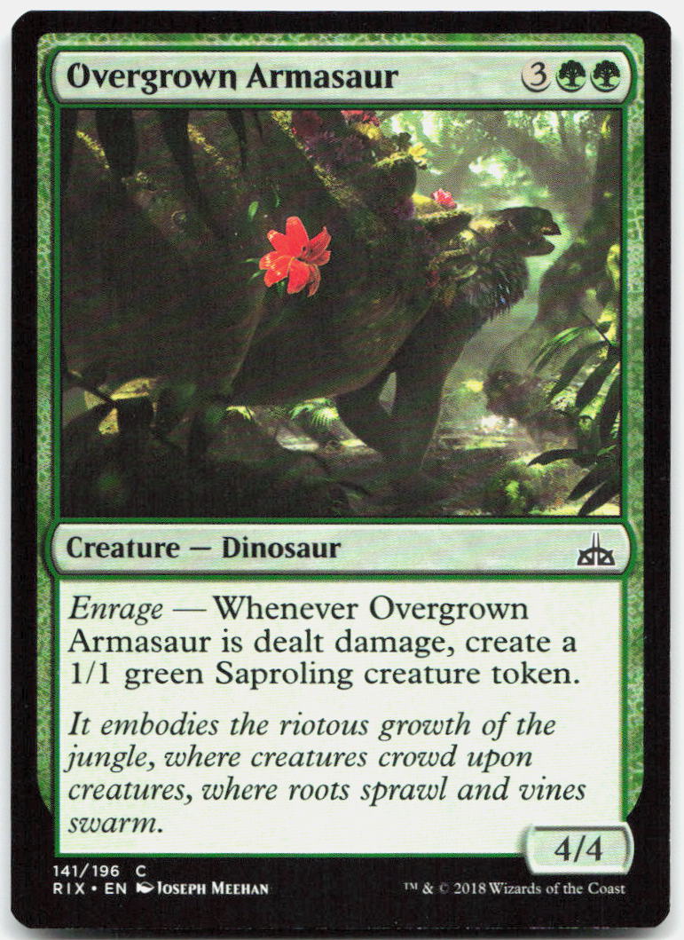Overgrown Armasaur NM C Rivals of Ixalan 141