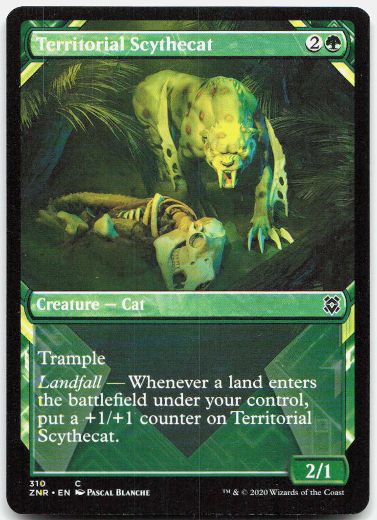 Territorial Scythecat (Showcase) NM C Zendikar Rising 310