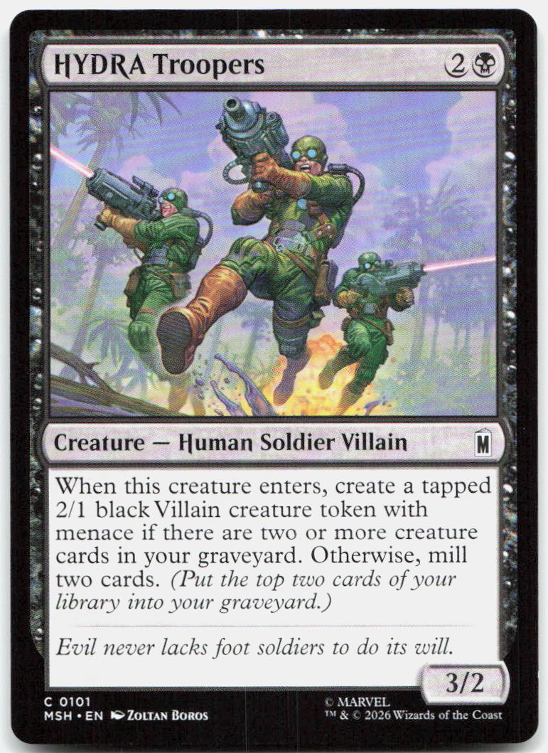HYDRA Troopers NM C Marvel Super Heroes 101