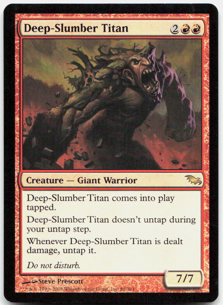 Deep-Slumber Titan NM R Shadowmoor 89
