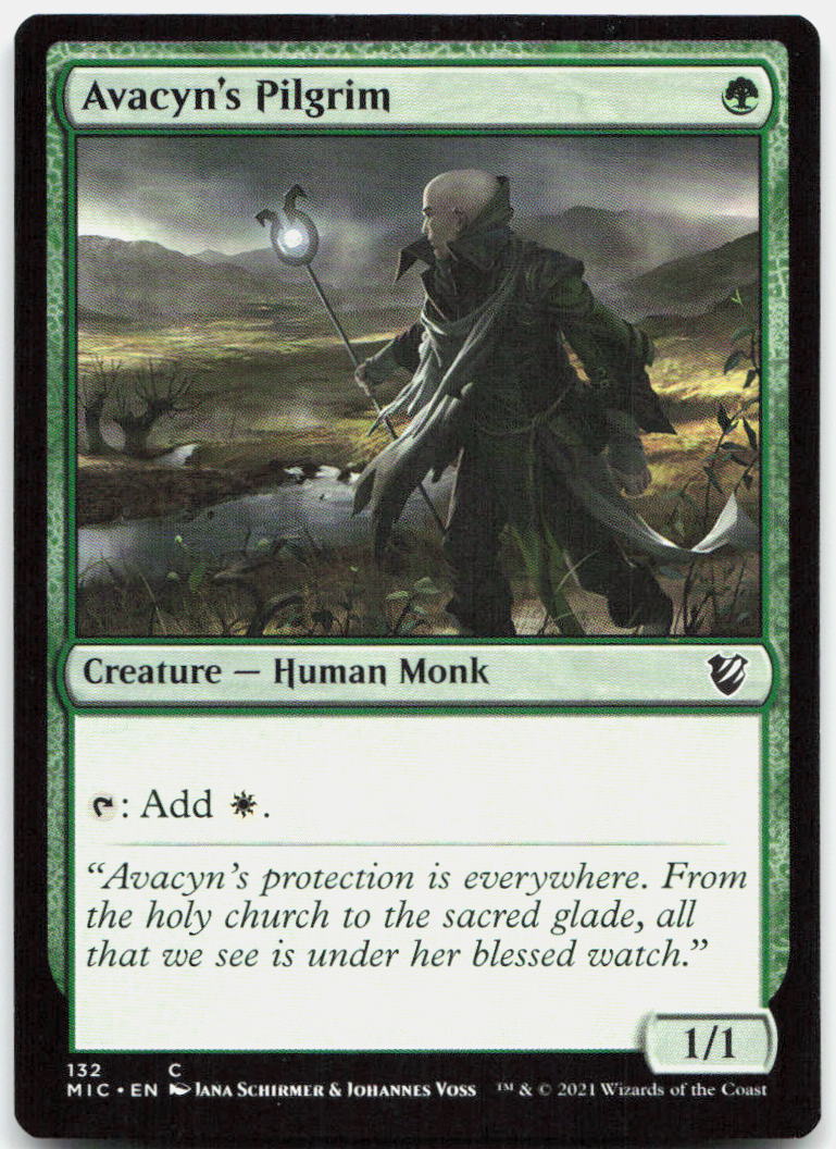 Avacyn's Pilgrim NM C Commander: Innistrad: Midnight Hunt 132