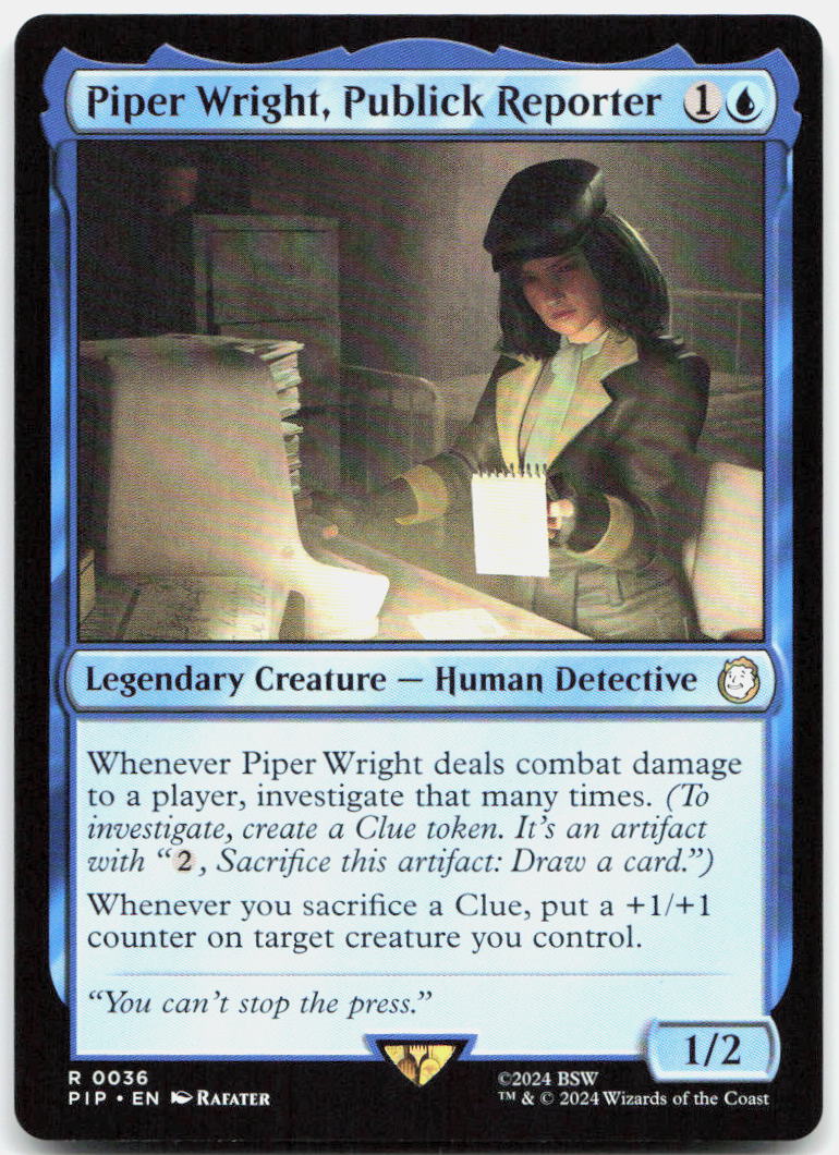 Piper Wright, Publick Reporter NM R Universes Beyond: Fallout 36