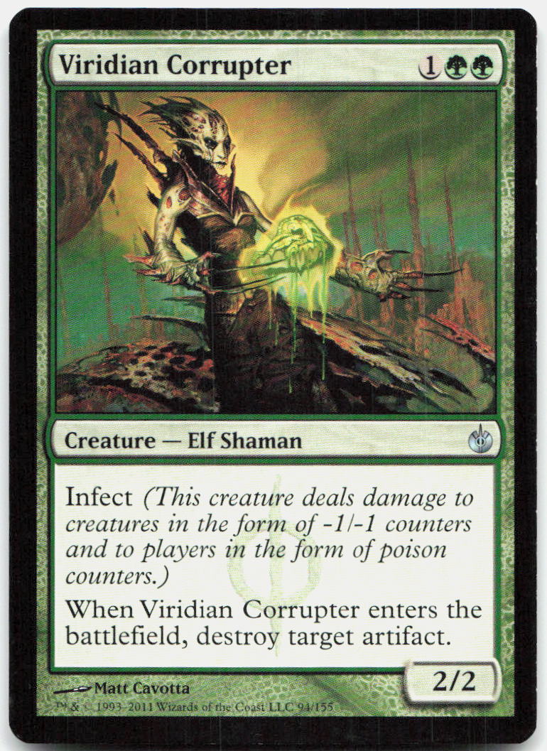 Viridian Corrupter NM U Mirrodin Besieged 94