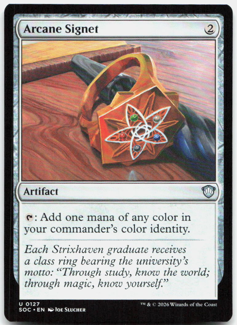 Arcane Signet NM U Commander: Secrets of Strixhaven 127