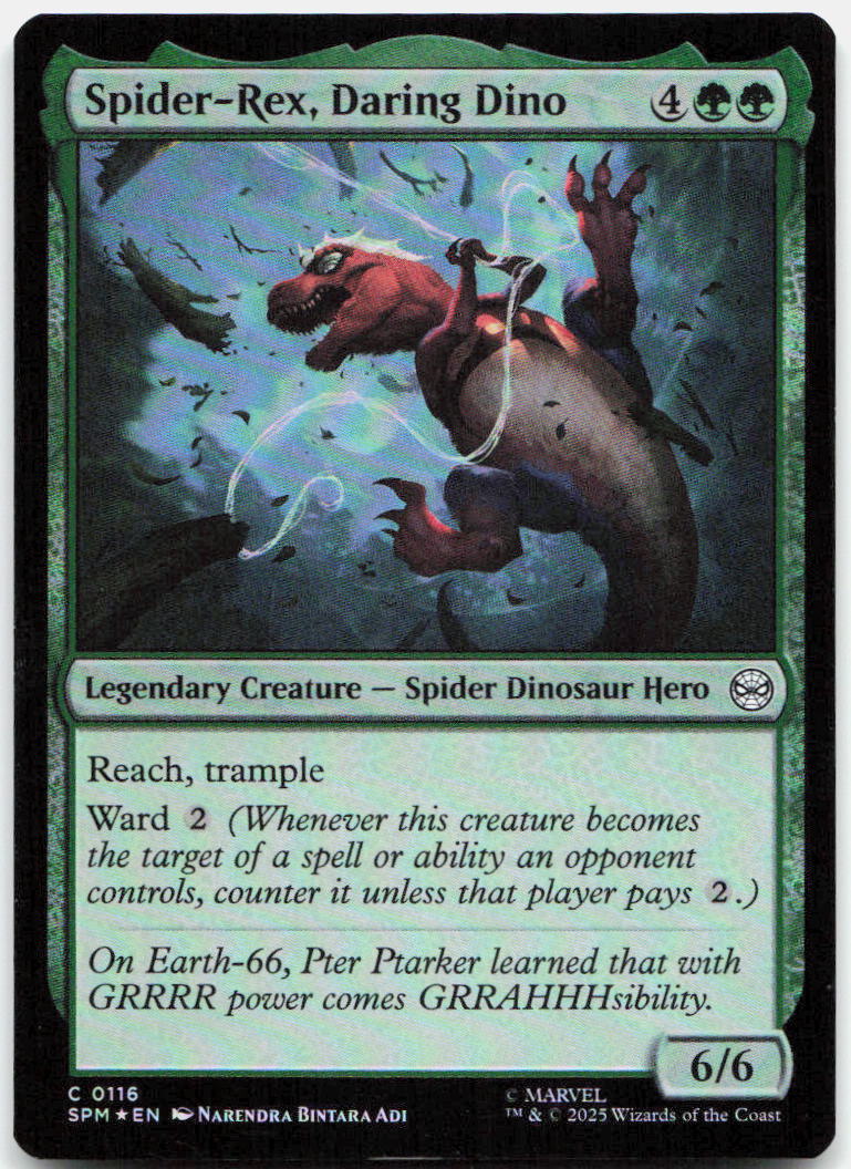 Spider-Rex, Daring Dino NM Foil C Marvel's Spider-Man 116