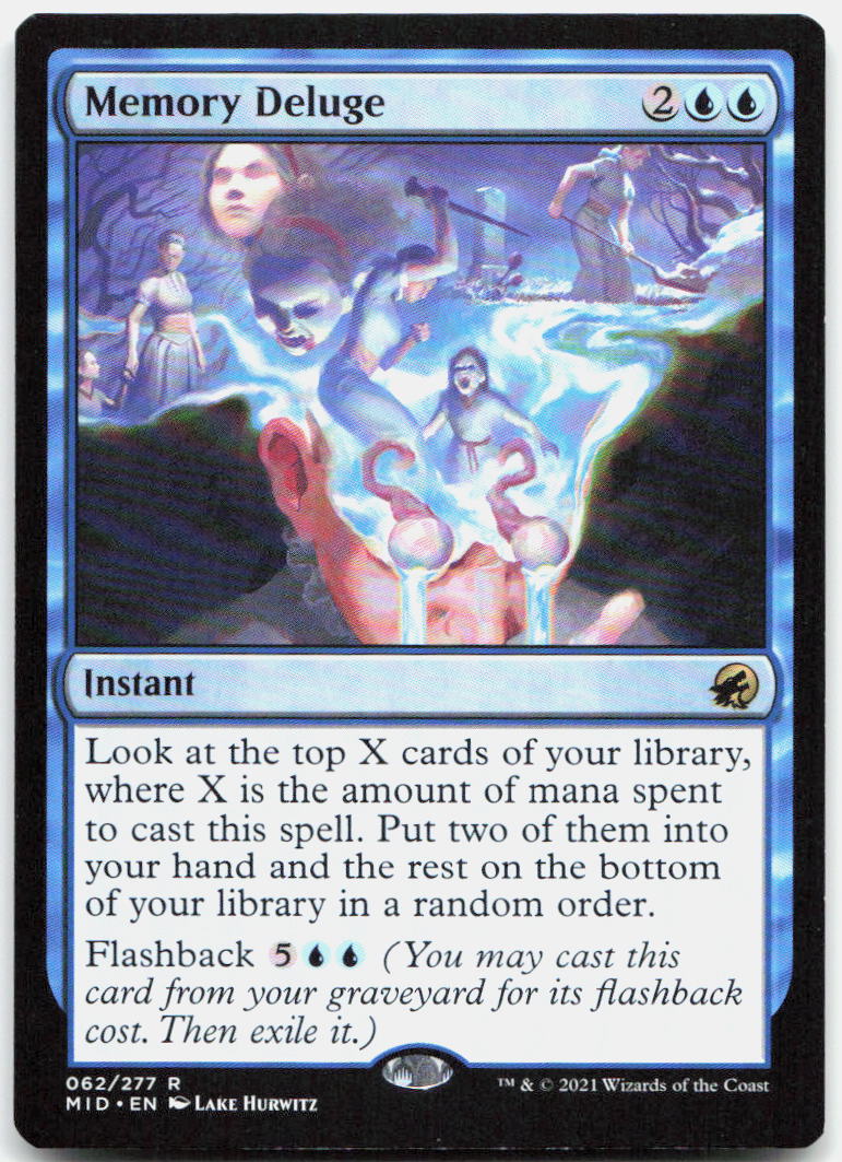 Memory Deluge NM R Innistrad: Midnight Hunt 62
