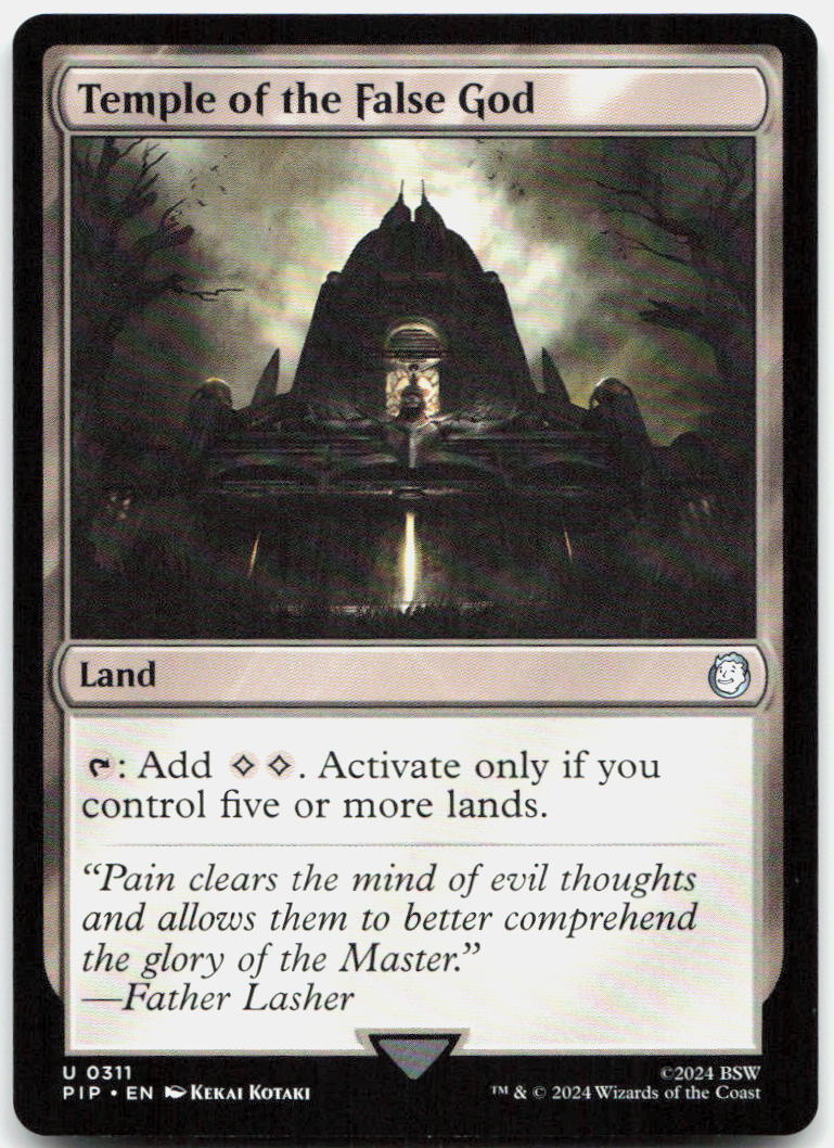 Temple of the False God NM U Universes Beyond: Fallout 311