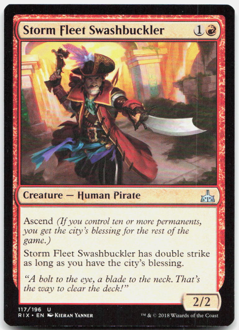 Storm Fleet Swashbuckler NM U Rivals of Ixalan 117