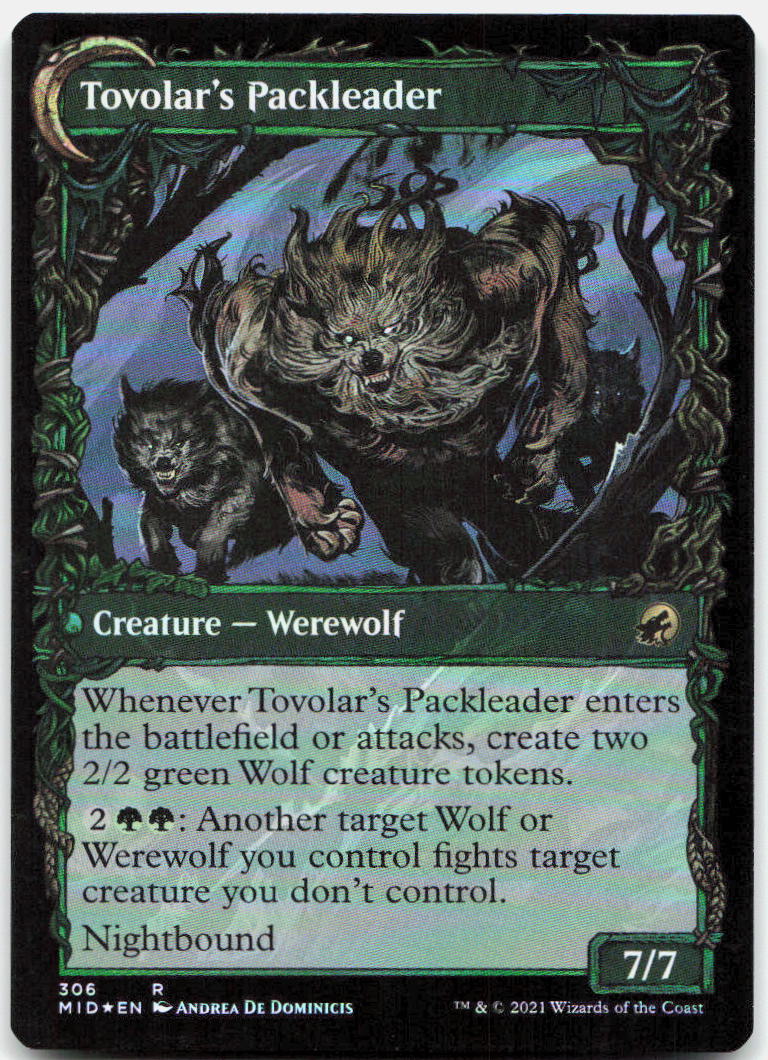Tovolar's Huntmaster (Showcase) NM Foil R Innistrad: Midnight Hunt 306
