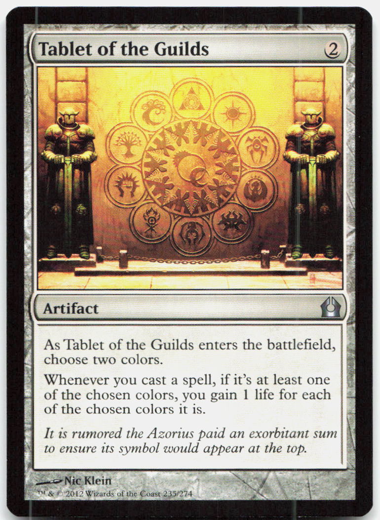 Tablet of the Guilds NM U Return to Ravnica 235