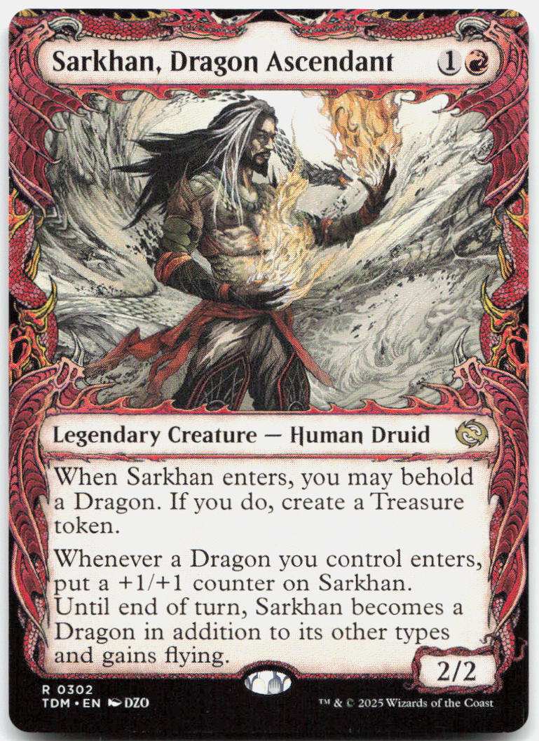 Sarkhan, Dragon Ascendant (Showcase) NM R Tarkir: Dragonstorm 302
