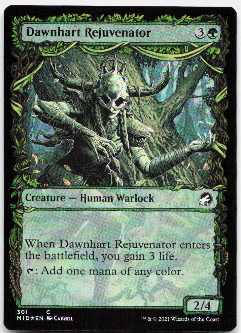Dawnhart Rejuvenator (Showcase) NM Foil C Innistrad: Midnight Hunt 301