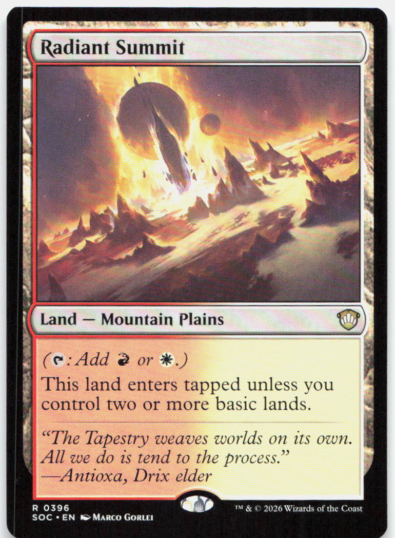 Radiant Summit NM R Commander: Secrets of Strixhaven 396