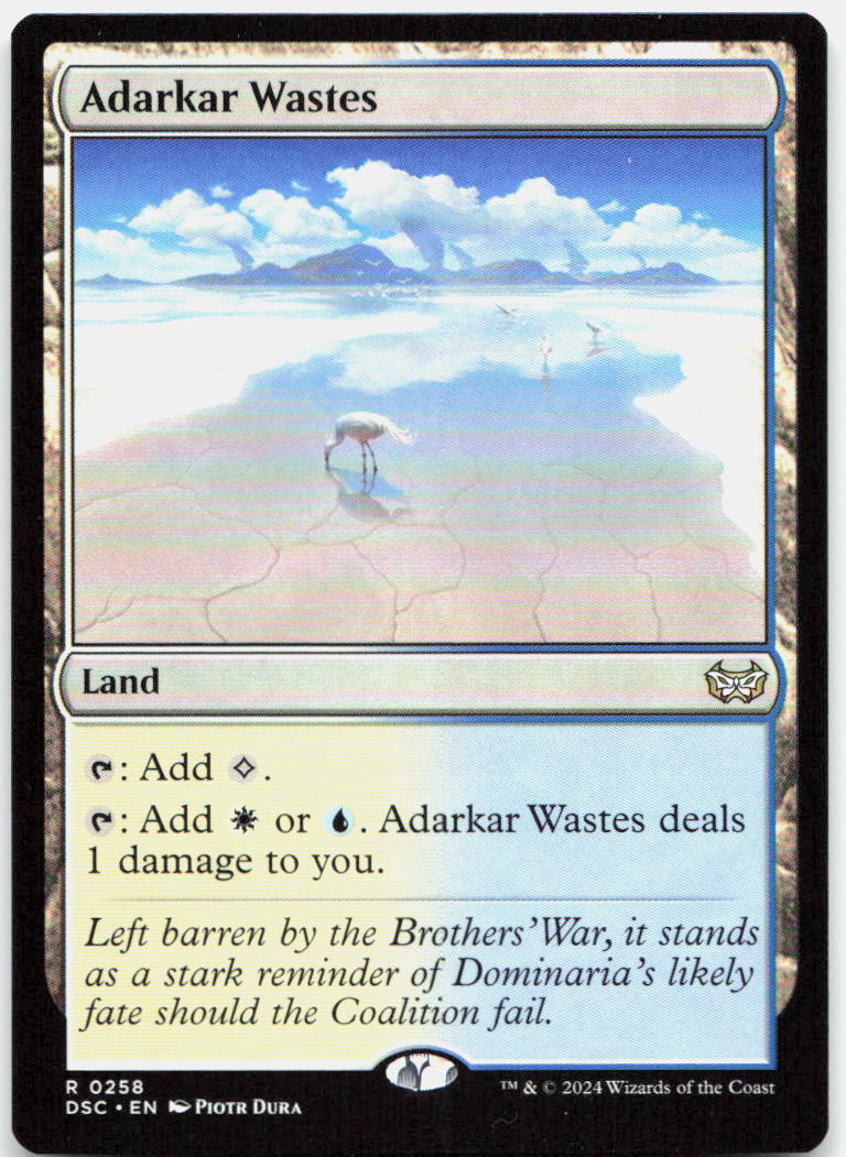 Adarkar Wastes NM R Commander: Duskmourn: House of Horror 258