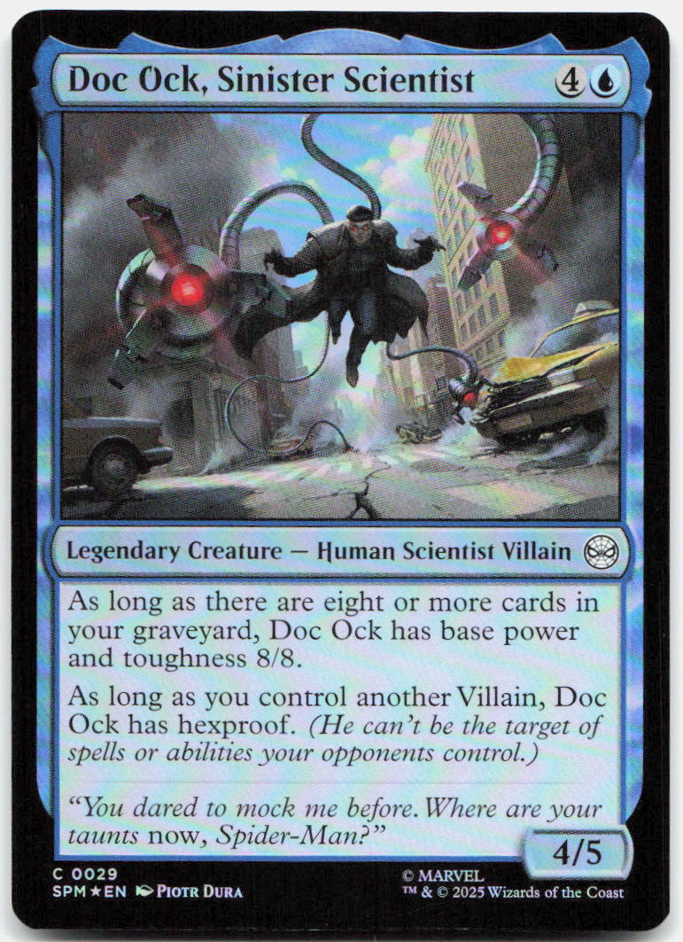 Doc Ock, Sinister Scientist NM Foil C Marvel's Spider-Man 29