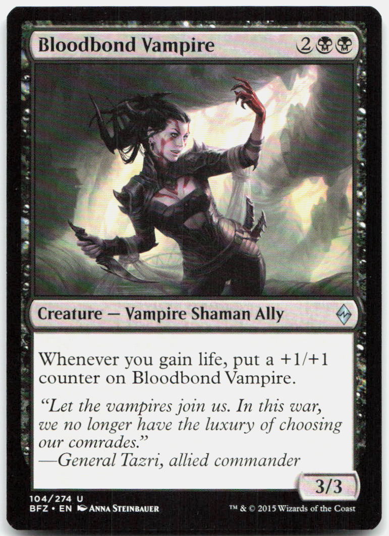 Bloodbond Vampire NM U Battle for Zendikar 104
