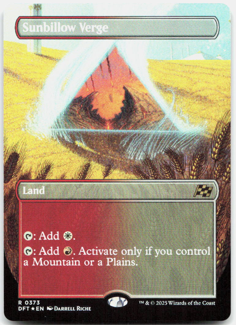 Sunbillow Verge (Borderless) NM Foil R Aetherdrift 373