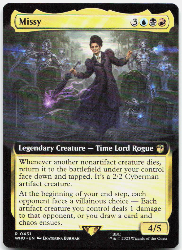 Missy (Extended Art) NM R Universes Beyond: Doctor Who 431