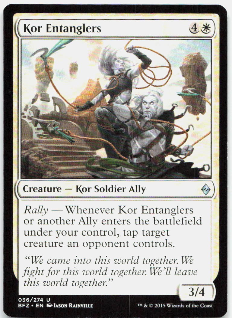 Kor Entanglers NM U Battle for Zendikar 36