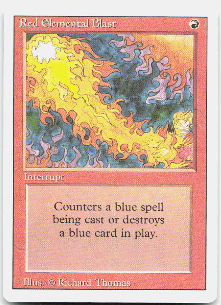 Red Elemental Blast NM C Revised Edition