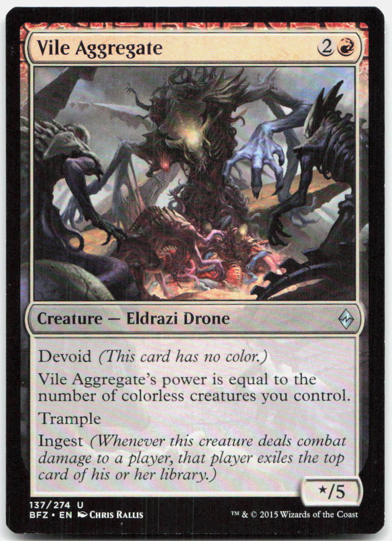 Vile Aggregate NM U Battle for Zendikar 137
