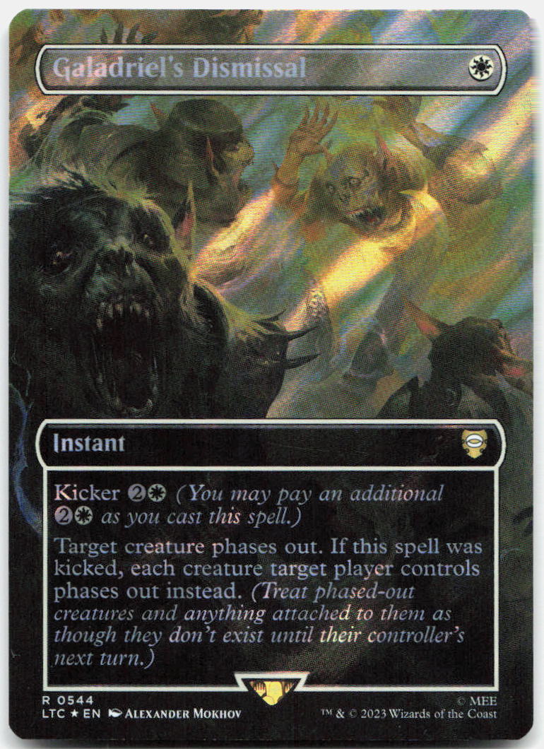 Galadriel's Dismissal Borderless Surge Foil NM Foil R Tales of Middle-earth 544