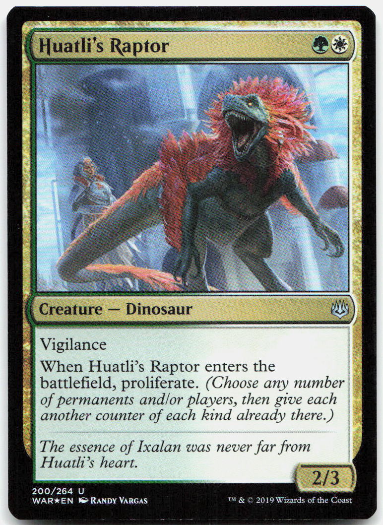 Huatli's Raptor NM Foil U War of the Spark 200