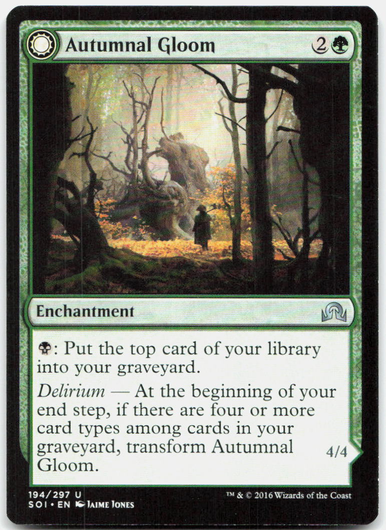 Autumnal Gloom NM U Shadows over Innistrad 194