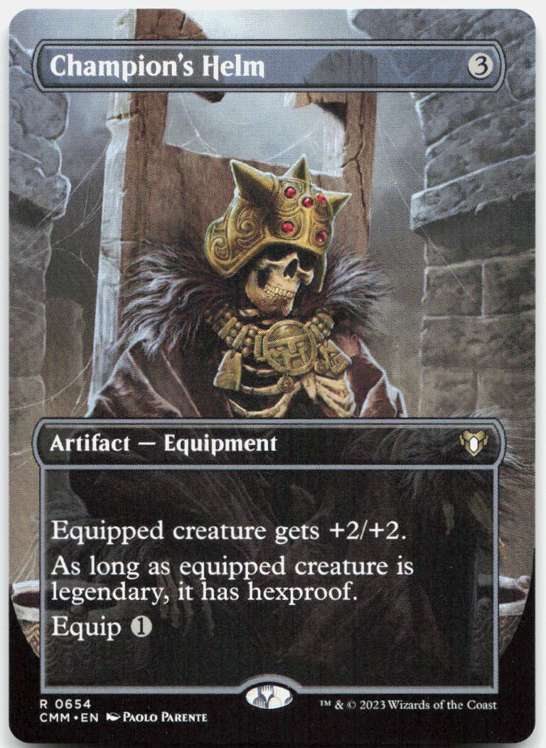 Champion's Helm (Borderless) NM R Commander Masters 654