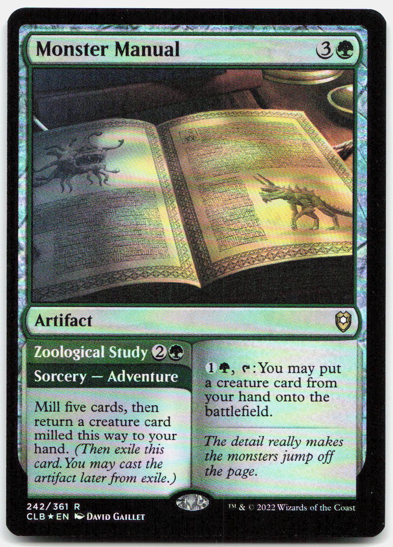 Monster Manual NM Foil R Commander Legends: Battle for Baldur's Gate 242
