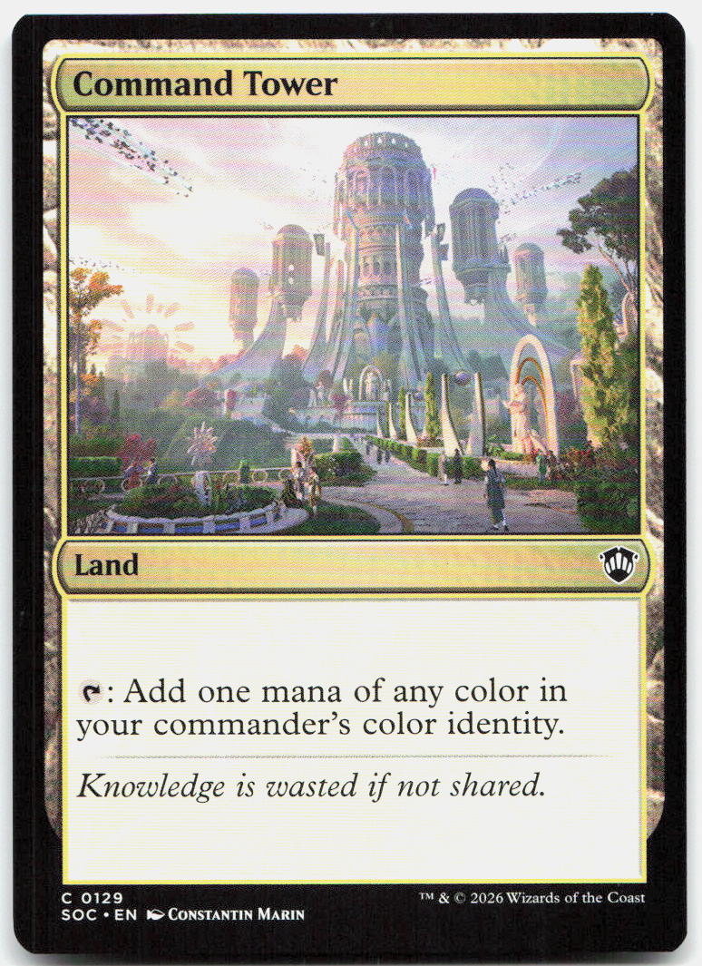 Command Tower NM C Commander: Secrets of Strixhaven 129