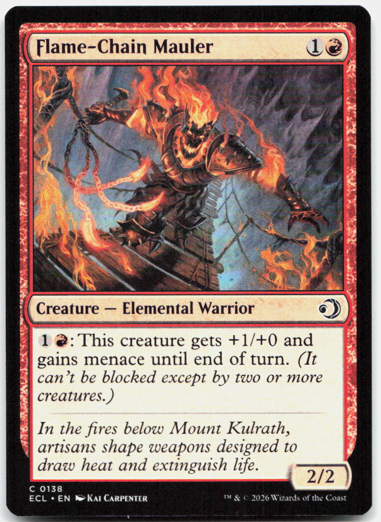 Flame-Chain Mauler NM C Lorwyn Eclipsed 138