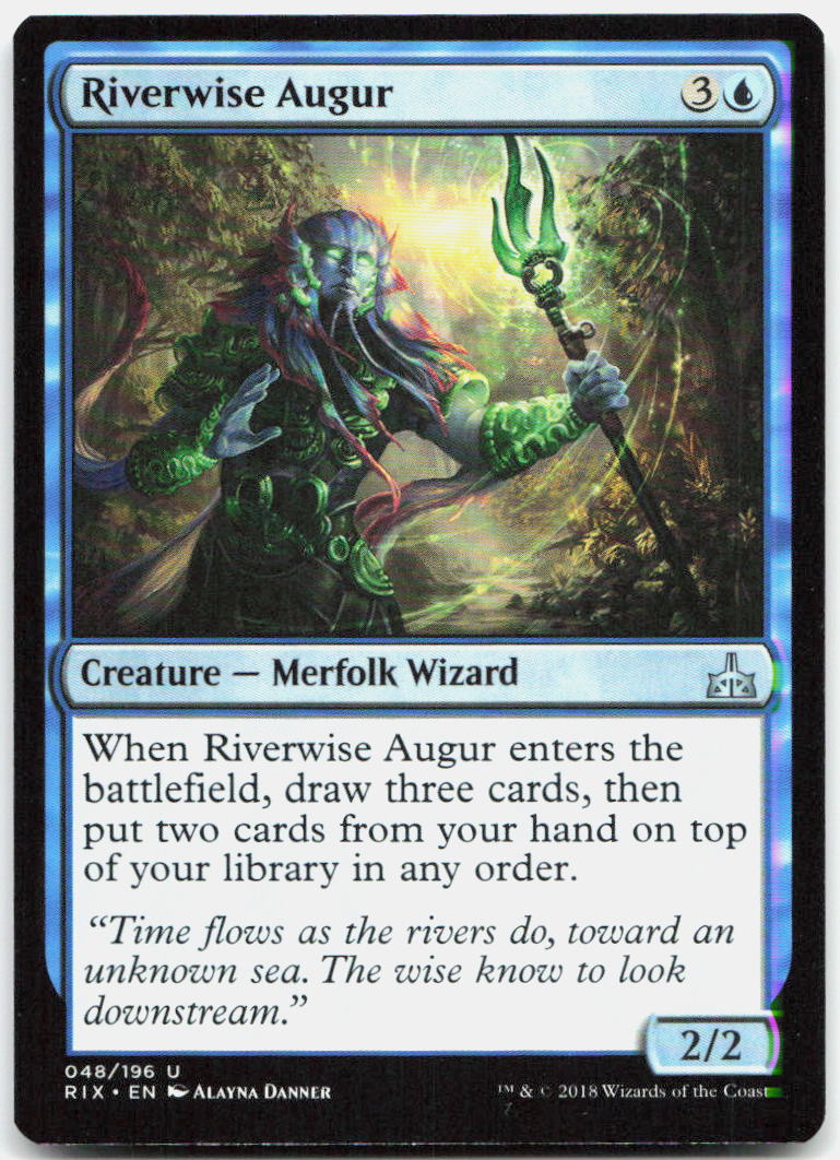 Riverwise Augur NM U Rivals of Ixalan 48