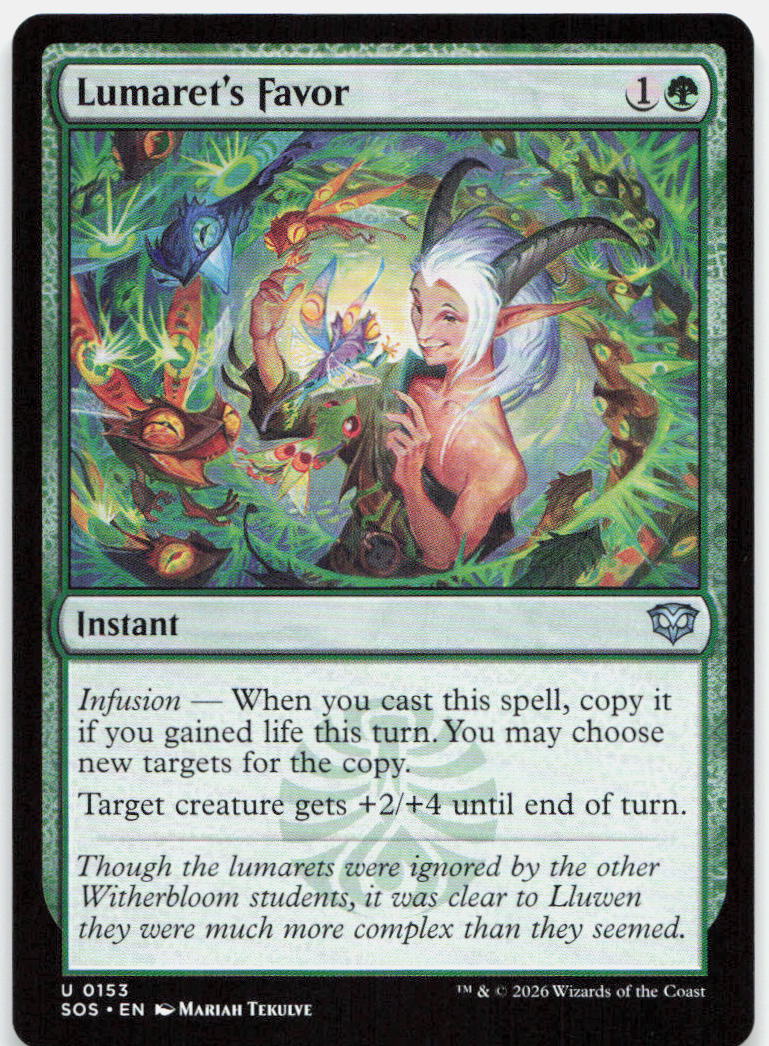 Lumaret's Favor NM U Secrets of Strixhaven 153