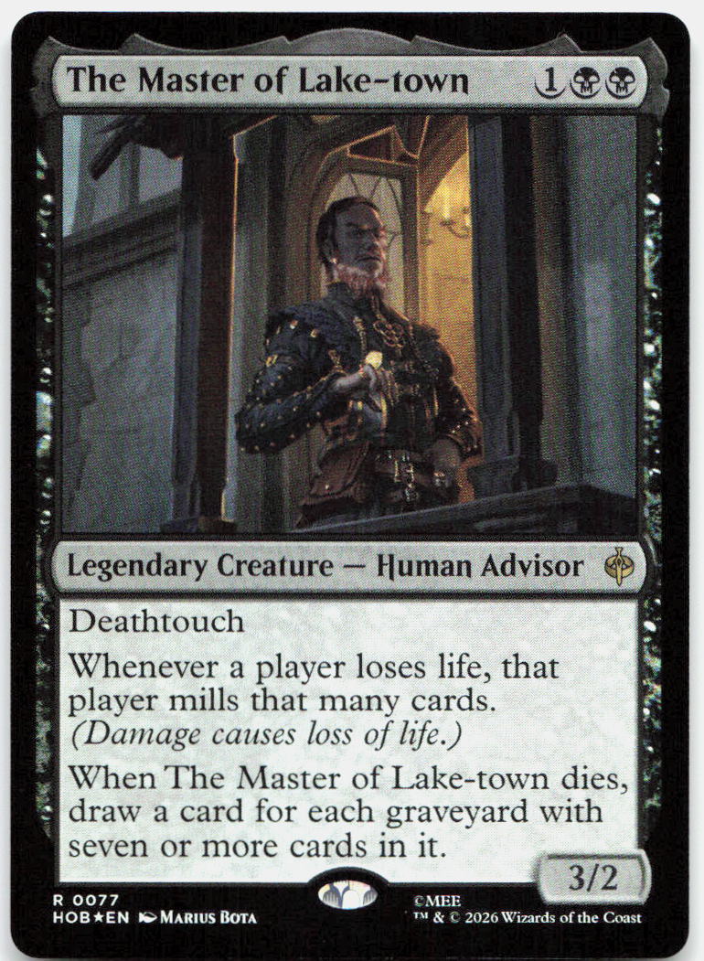 The Master of Lake-town NM Foil R The Hobbit 77